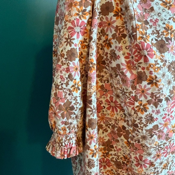 a.n.a Boxy Blouse in Pink and Orange with Relaxed Fit - Picture 3 of 6